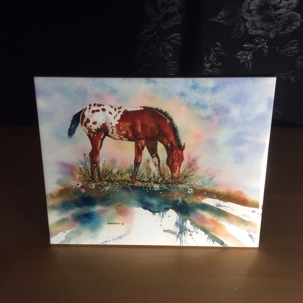 Ceramic Horse Art Tile